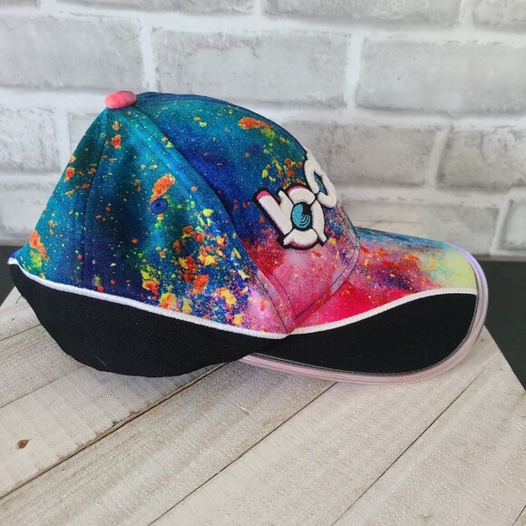 Bang Energy Drink Neon Light Up Hat Cap Multicolored Splatter SnapBack - Picture 9 of 12